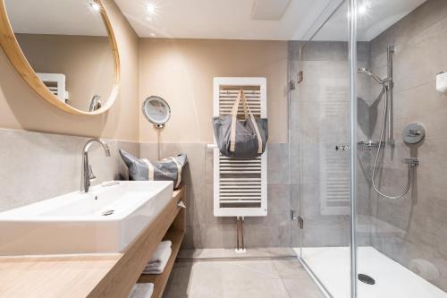 Koupelna v ubytování Wellness & Thermal Retreat Das Mühlbach
