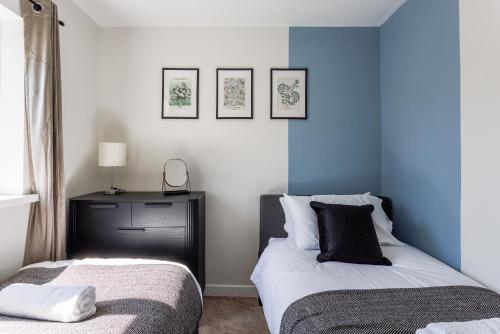 Katil atau katil-katil dalam bilik di 4br Work & Leisure Hub - Sunderland