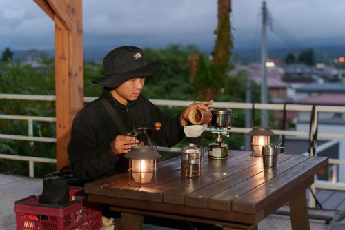 Nápoje v ubytování Mount Fuji Panorama Glamping