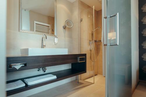 Koupelna v ubytování Wellness & Thermal Retreat Das Mühlbach