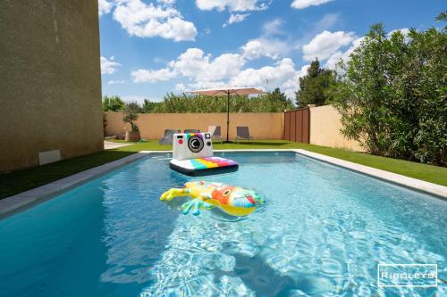 Villa T4 climatisée avec piscine privée