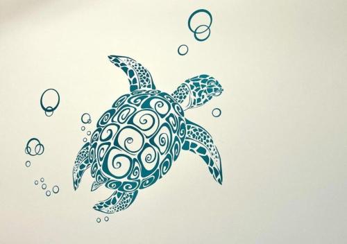 a drawing of a sea turtle swimming at Elégance & Confort, Proche place Morny, 3 Pièces, 2 Sdb, 2 WC, Balcon, Parking, Wifi ultra haut-débit, tout à pied in Deauville