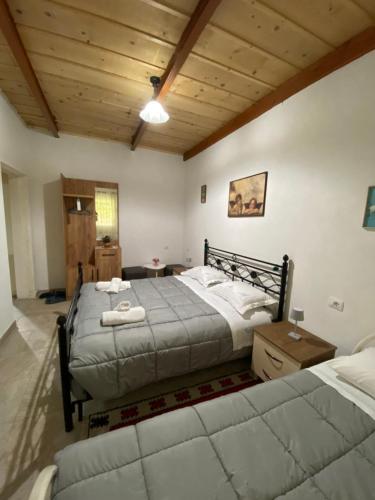 Postel nebo postele na pokoji v ubytování Villa KRONI
