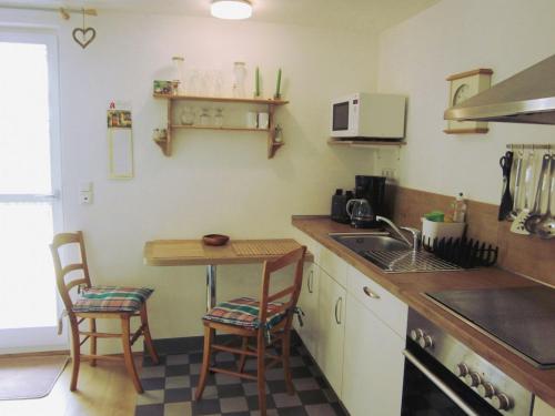 Η κουζίνα ή μικρή κουζίνα στο Gästehaus Minkel