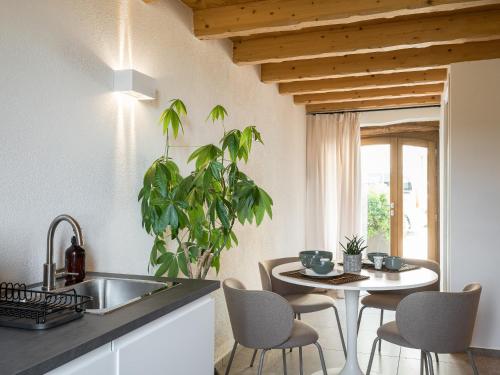 Η κουζίνα ή μικρή κουζίνα στο Borgo San Verolo Apartment