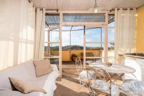 Χώρος καθιστικού στο Alpaca Country House
