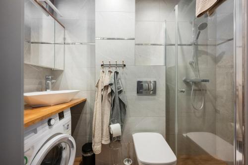 Et badeværelse på WroStay Kuźnicza