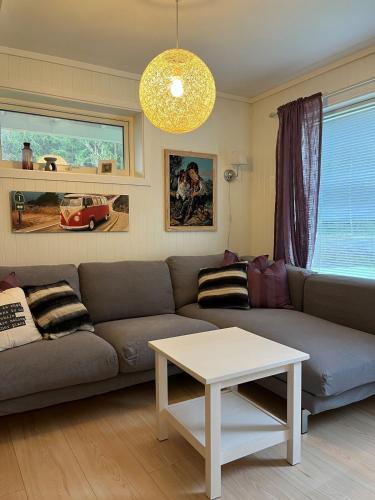 Χώρος καθιστικού στο Spacious apartment in Kristiansand
