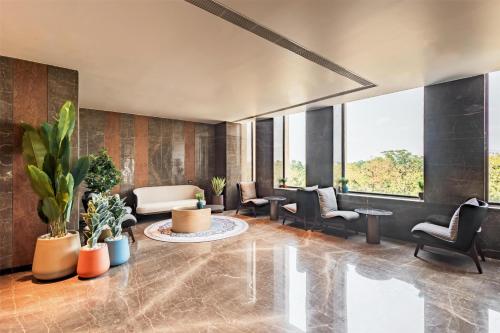 Un lugar para sentarse en Radisson Hotel Jamshedpur