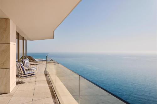 a view of the ocean from the balcony of a house at The Maybourne Riviera, Maybourne in Roquebrune-Cap-Martin