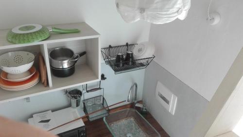 Η κουζίνα ή μικρή κουζίνα στο B&B CANNETO