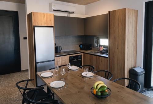 Dapur atau dapur kecil di Black Diamond Villas Protaras