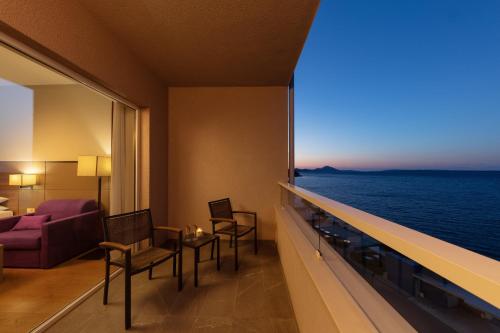 a hotel room with a view of the ocean at Vitality Hotel Punta in Veli Lošinj