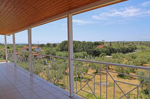 Potidaias olives tree field house