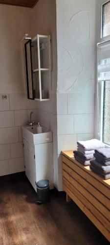Koupelna v ubytování Ferienhaus im Moseltal