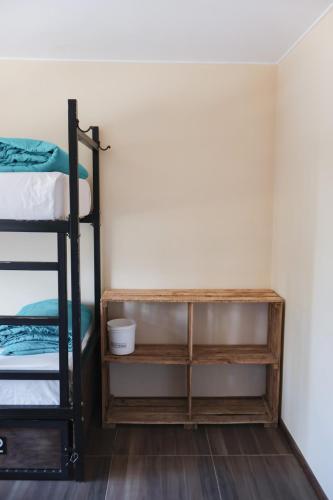 Letto o letti in una camera di Folk Hostel