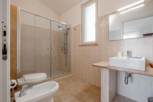 Ein Badezimmer in der Unterkunft Albergo Pietriccio Rosso