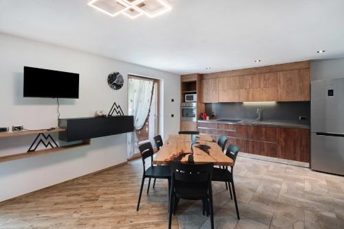 Una cocina o zona de cocina en Ciasa Badia