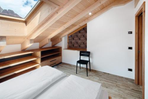 Cama o camas de una habitación en Ciasa Badia
