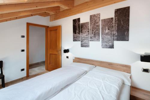 Cama o camas de una habitación en Ciasa Badia