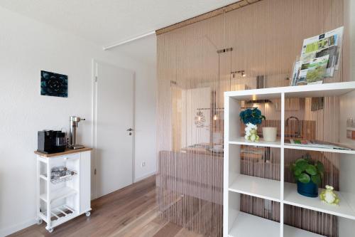 Kuchyň nebo kuchyňský kout v ubytování Ferienwohnung Luftige Auszeit