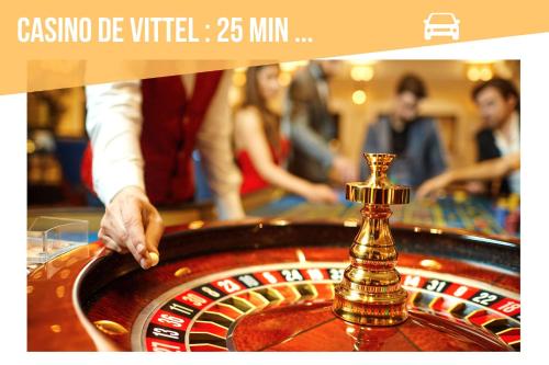 a man is playing roulette in a casino at Gîte de l'Abbaye de l'Étanche in Rollainville