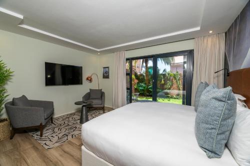 258 Hotelにあるベッド