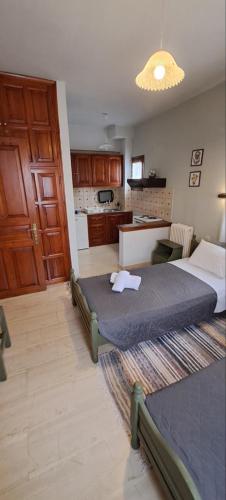 Cama o camas de una habitación en Olga Studios
