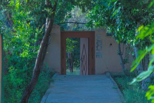 Zahrada ubytování Auberge Toubkal