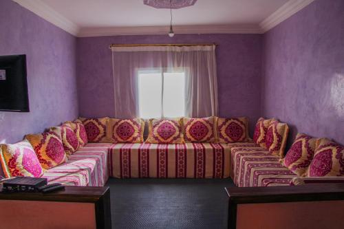 Posezení v ubytování Auberge Toubkal