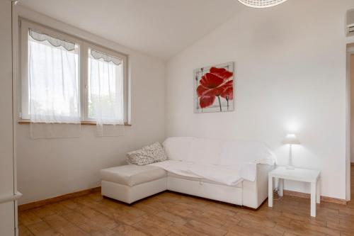 Ein Sitzbereich in der Unterkunft Albergo Pietriccio Rosso