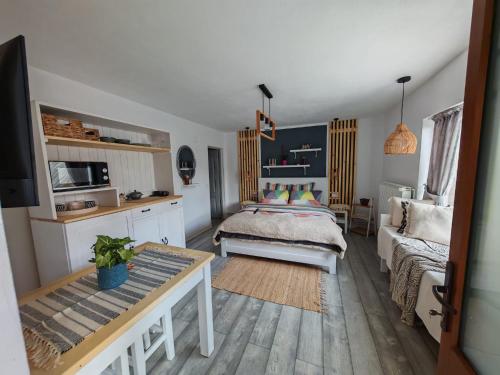Postel nebo postele na pokoji v ubytování Casa Lucia