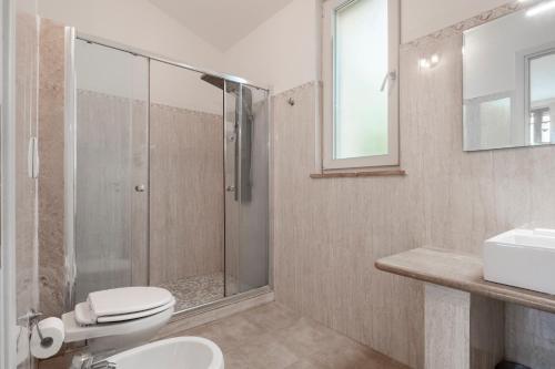 Ein Badezimmer in der Unterkunft Albergo Pietriccio Rosso