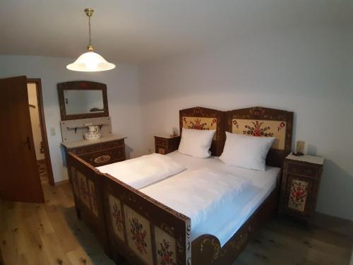 Postel nebo postele na pokoji v ubytování Ferienapartment Karle