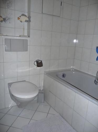 Koupelna v ubytování Gästehaus Reischmann