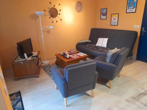 Χώρος καθιστικού στο Appartement plein ciel 4-6 pers