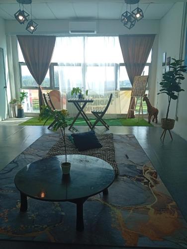 Χώρος καθιστικού στο Bajet Homestay - Teratak Singgah