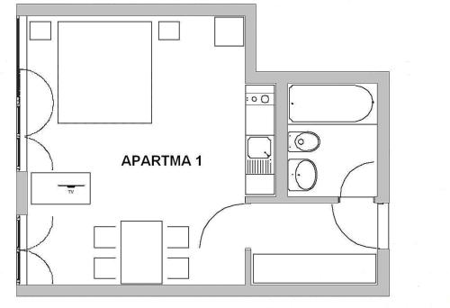 Pelan lantai bagi Guest accomodation Klancar