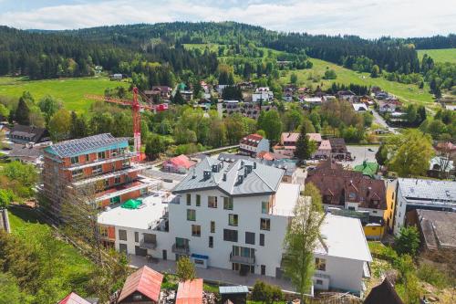 Ein allgemeiner Bergblick oder ein Berglick von der Ferienwohnung aus