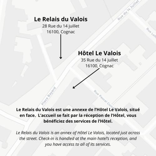 un diagramme des étapes des variables induites induites dans l'établissement Le Relais du Valois, Cognac Centre, à Cognac