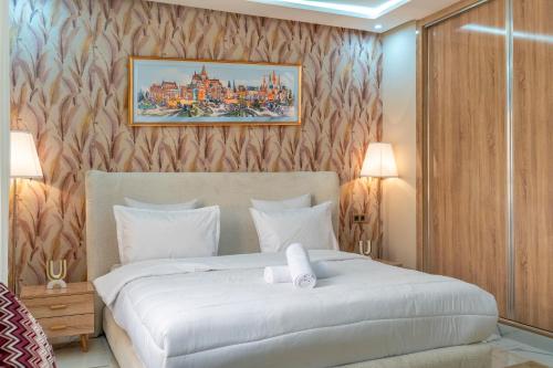 Cama o camas de una habitación en Hotel Rias Dakhla