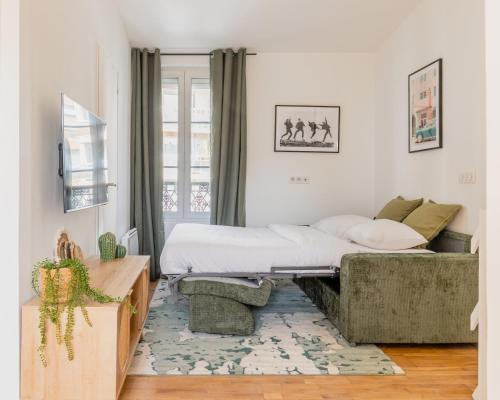 Delicate studio bathed in sunlight