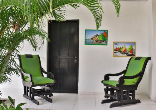 Ruang duduk di Casa Hotel Las Antillas