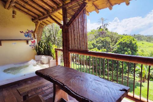 Μπαλκόνι ή βεράντα στο Hotel Casa San Carlos Lodge Pereira