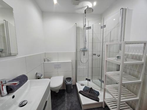Koupelna v ubytování Villa Aurora