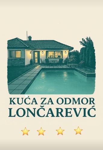 a house with a swimming pool in front of it at Kuća za odmor Lončarević in Manđelos