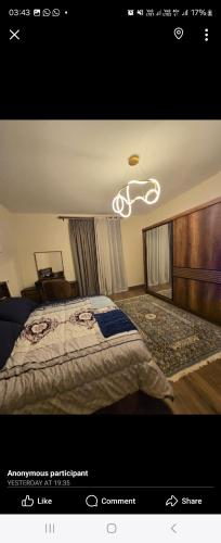 a picture of a bedroom with a bed at كمبوند المقصد in Kafr ash Sharā‘inah