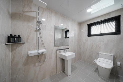 Koupelna v ubytování Hound hotel gunsan