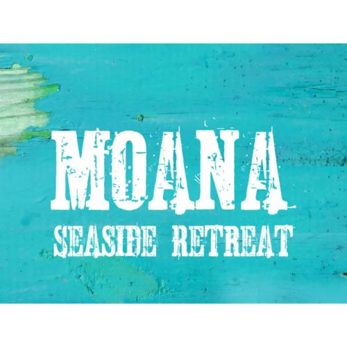 a sign for a mamma service retreat at Moana Seaside Retreat - 2 Bedroom, spa , living area & pet friendly in Moana