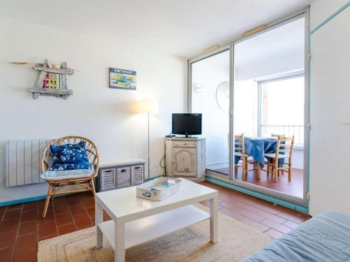 Studio cabine 4 pers avec loggia à Gruissan - FR-1-409-281